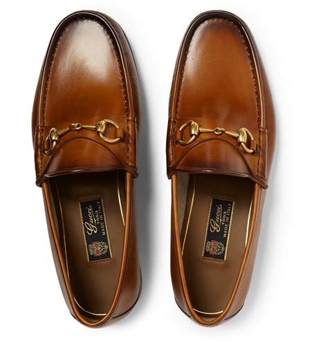 mens gucci leather loathers|gucci men's loafer with horsebit.